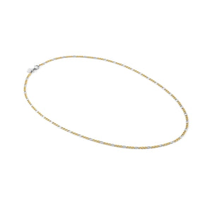 B-YOND NECKLACE 028939/031 GOLD, S/STEEL SMALL CURB CHAIN