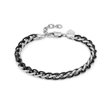 Load image into Gallery viewer, B-YOND BRACELET 028946/030 S/STEEL &amp; BLACK PVD LINK CHAIN
