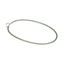 Load image into Gallery viewer, B-YOND NECKLACE 028953/019  S/STEEL WASHER LINK GREEN IRIDESCENT PVD CHAIN
