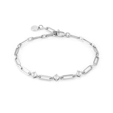 Load image into Gallery viewer, CHAINS OF STYLE BRACELET S/STEEL CZ 029400/001
