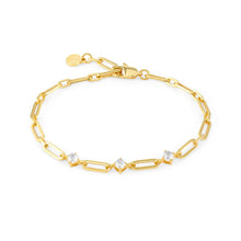 Load image into Gallery viewer, CHAINS OF STYLE BRACELET GOLD PVD CZ 029400/012
