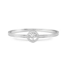 Load image into Gallery viewer, PRETTY BANGLES 029501/02/028 SILVER TREE OF LIFE WITH CZ
