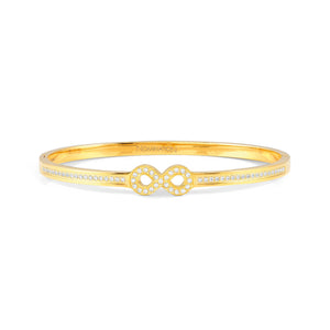 PRETTY BANGLES 029501/02/067 GOLD INFINITY WITH CZ