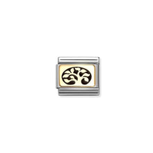 Load image into Gallery viewer, COMPOSABLE CLASSIC LINK 030166/35 TREE OF LIFE IN 18K GOLD AND ENAMEL
