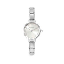 Load image into Gallery viewer, WATCH 076038/017 STAINLESS STEEL OVAL SUNRAY SILVER DIAL
