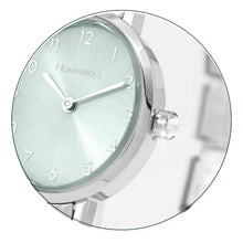 Load image into Gallery viewer, WATCH 076038/032 STAINLESS STEEL OVAL SUNRAY TURQUOISE DIAL
