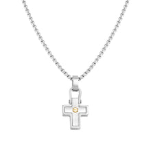 Load image into Gallery viewer, MANVISION NECKLACE 133004/012 CROSS GOLD SCREW
