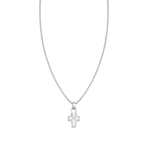 MANVISION NECKLACE 133004/012 CROSS GOLD SCREW