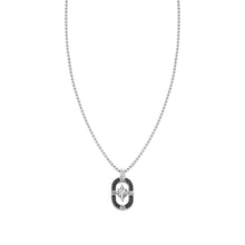Load image into Gallery viewer, MANVISION NECKLACE 133014/014 WIND ROSE BLACK CZ
