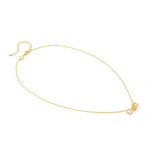 LOVECLOUD NECKLACE GOLD WITH CZ 240504/005 INFINITY