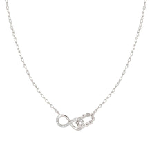 Load image into Gallery viewer, LOVECLOUD NECKLACE SILVER WITH CZ 240504/006 INFINITY
