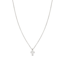 Load image into Gallery viewer, CARISMATICA NECKLACE 240904/031 SILVER CROSS WITH CZ
