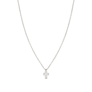 CARISMATICA NECKLACE 240904/031 SILVER CROSS WITH CZ