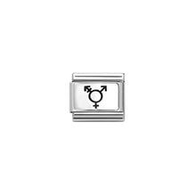 Load image into Gallery viewer, COMPOSABLE CLASSIC LINK 330111/47 LGBTQI+ SYMBOL IN 925 SILVER
