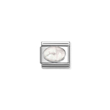 Load image into Gallery viewer, COMPOSABLE CLASSIC LINK 330510/45 WHITE HOWLITE OVAL IN 925 SILVER

