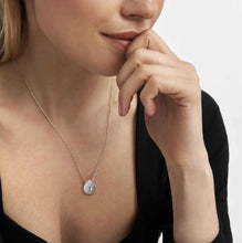 Load image into Gallery viewer, DOMINA NECKLACE SILVER WITH WHITE PAVÉ CZ TEAR DROP PENDANT 240406/015
