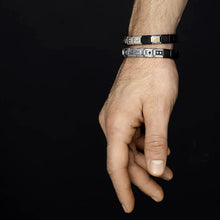 Load image into Gallery viewer, COMPOSABLE CLASSIC LINK 430111/22 CHESS AND DICE 9K ROSE GOLD AND BLACK ENAMEL
