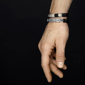 COMPOSABLE CLASSIC BRACELET BASE 030001/SI/066 STAINLESS STEEL WITH MATT BLACK PVD*