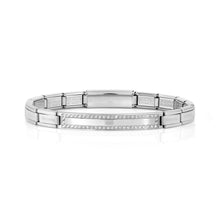 Load image into Gallery viewer, TRENDSETTER SMARTY BRACELET 021147/001 STAINLESS STEEL &amp; CZ
