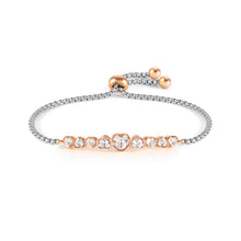 Load image into Gallery viewer, MILLELUCI BRACELET WITH CZ 028011/010 WHITE HEARTS
