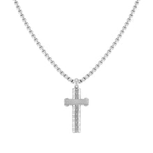 Load image into Gallery viewer, STRONG DIAMOND NECKLACE 028303/001 STAINLESS STEEL CROSS
