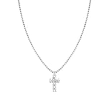 Load image into Gallery viewer, STRONG DIAMOND NECKLACE 028304/008 WHITE DIAMOND CROSS
