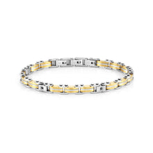 Load image into Gallery viewer, STRONG DIAMOND BRACELET 028313/012 BLACK DIAMONDS &amp; GOLD PVD
