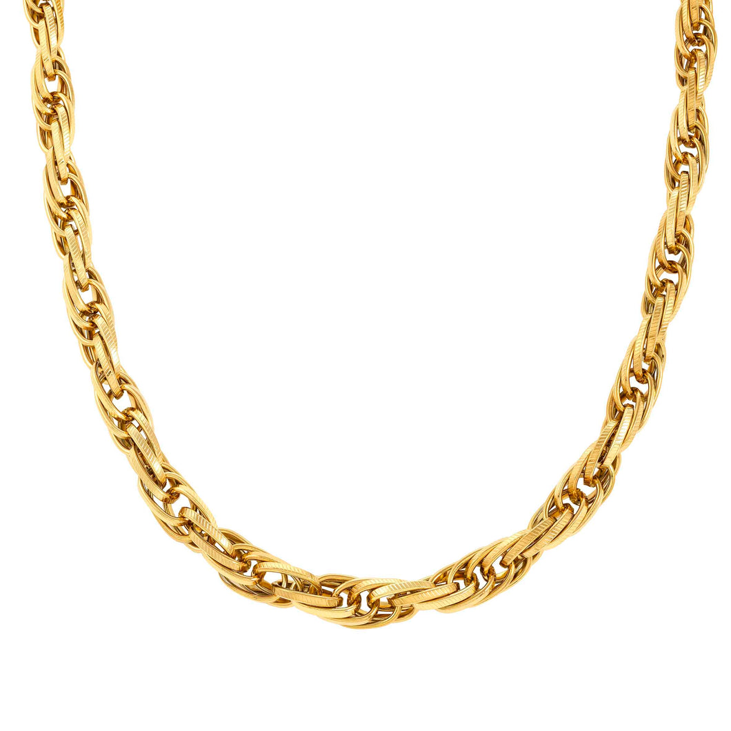 SILHOUETTE NECKLACE 028504/012 GOLD PVD CHAIN