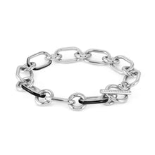 Load image into Gallery viewer, DRUSILLA BLACK BRACELET 028704/001 STAINLESS STEEL WITH CZ
