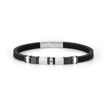 Load image into Gallery viewer, CITY BRACELET 028810/015 BLACK PVD WITH BLACK CZ

