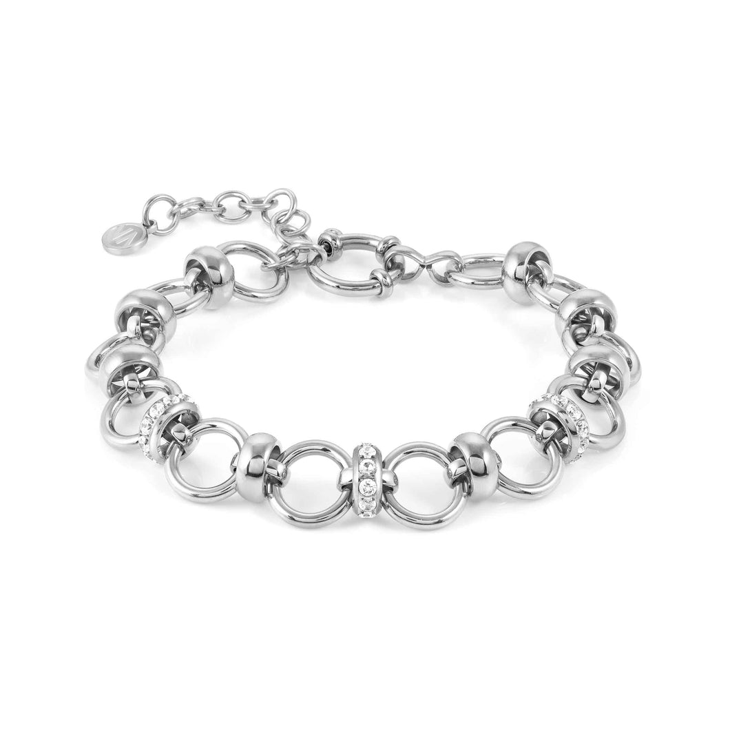 UNCONDITIONALLY BRACELET 029100/001 STAINLESS STEEL CHAIN WITH CZ