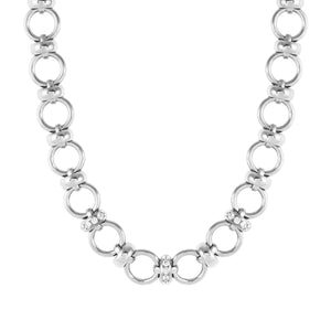 UNCONDITIONALLY NECKLACE 029101/001 STAINLESS STEEL CHAIN WITH CZ