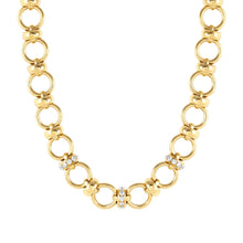 Load image into Gallery viewer, UNCONDITIONALLY NECKLACE 029101/012 GOLD CHAIN WITH CZ
