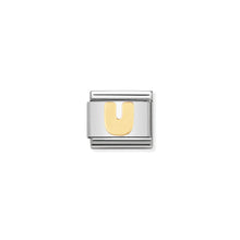 Load image into Gallery viewer, COMPOSABLE CLASSIC LINK 030101/21 LETTER U IN 18K GOLD
