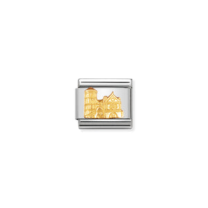 COMPOSABLE CLASSIC LINK 030123/41 ASSISI CATHEDRAL IN 18K GOLD