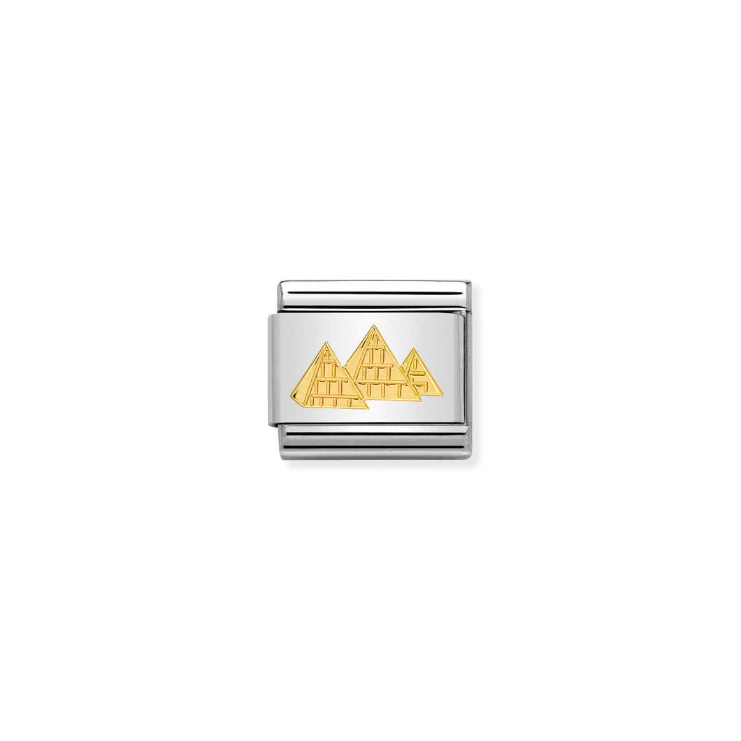 COMPOSABLE CLASSIC LINK 030145/24 PYRAMIDS IN 18K GOLD