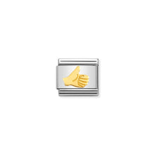 Load image into Gallery viewer, COMPOSABLE CLASSIC LINK 030162/61 THUMBS UP IN 18K GOLD
