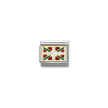 Load image into Gallery viewer, COMPOSABLE CLASSIC LINK 030234/46 BASQUE FLAG IN 18K GOLD AND ENAMEL
