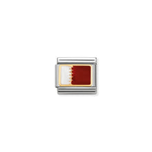 Load image into Gallery viewer, COMPOSABLE CLASSIC LINK 030236/18 QATAR FLAG IN 18K GOLD AND ENAMEL
