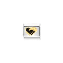 Load image into Gallery viewer, COMPOSABLE CLASSIC LINK 030272/57 HEART HANDSHAKE IN GOLD
