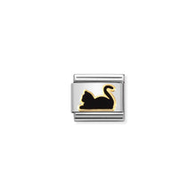 Load image into Gallery viewer, COMPOSABLE CLASSIC LINK 030272/80 BLACK CAT IN GOLD
