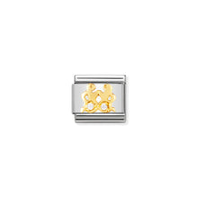 Load image into Gallery viewer, COMPOSABLE CLASSIC LINK 030302/03 GEMINI IN 18K GOLD AND CZ
