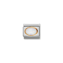 Load image into Gallery viewer, COMPOSABLE CLASSIC LINK 030502/07 WHITE OPAL OVAL IN 18K GOLD
