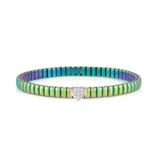 Load image into Gallery viewer, EXTENSION BRACELET 046013/004 LIFE IRIDESCENT WITH CZ
