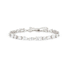 Load image into Gallery viewer, COLOUR WAVE BRACELET 149801/008 SILVER WHITE CZ
