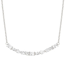Load image into Gallery viewer, COLOUR WAVE NECKLACE 149802/008 SILVER WHITE CZ

