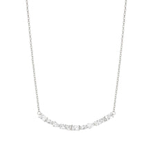 Load image into Gallery viewer, COLOUR WAVE NECKLACE 149802/008 SILVER WHITE CZ
