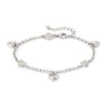 Load image into Gallery viewer, TRUEJOY HEARTS BRACELET 240101/004 STERLING SILVER
