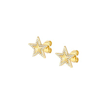Load image into Gallery viewer, TRUEJOY STAR EARRINGS 240104/009 GOLD STUDS
