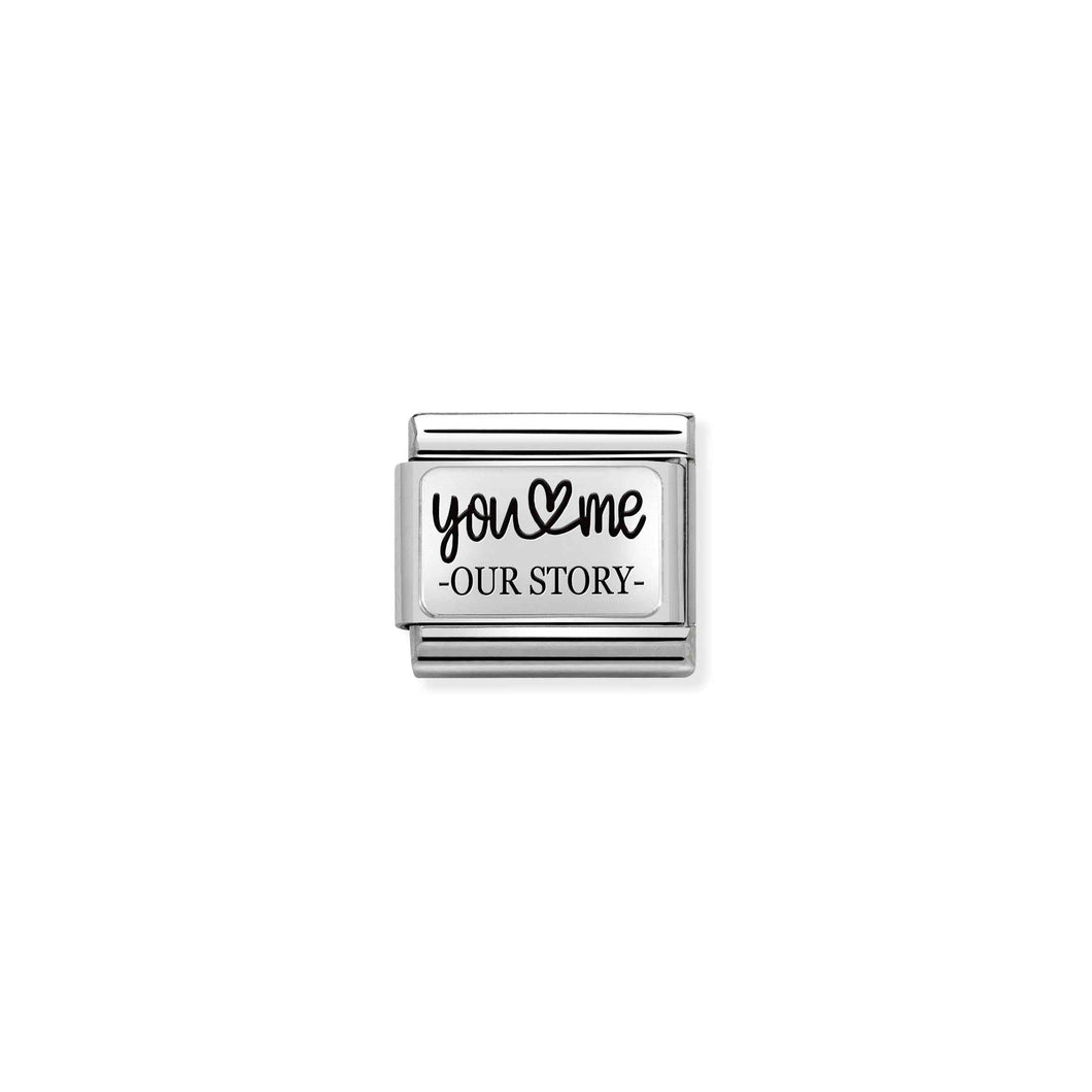 COMPOSABLE CLASSIC LINK 330111/31 YOU & ME - OUR STORY IN 925 SILVER
